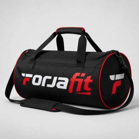 Bolsa Esportiva Preta Cilíndrica ForjaFit