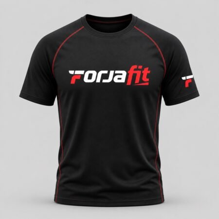 Camiseta Preta Raglan ForjaFit