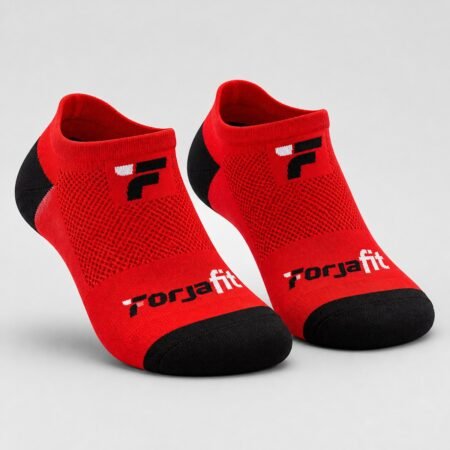 Meia Vermelha de Cano Curto ForjaFit